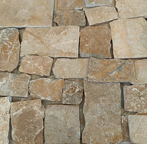 Beige Color Limestone Ashlar Outdoor And Indoor Veneer JRSC-100